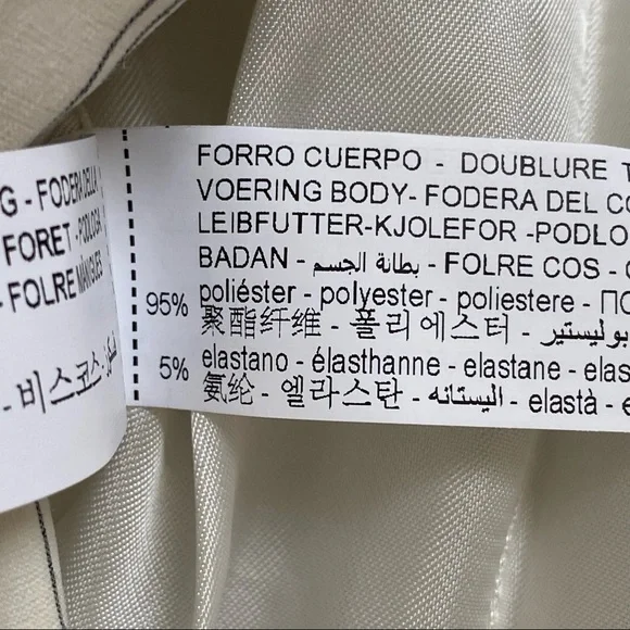 Matching Set - Zara Cropped Striped Blazer with Linen Blend Midi Skirt - Picture 11 of 11